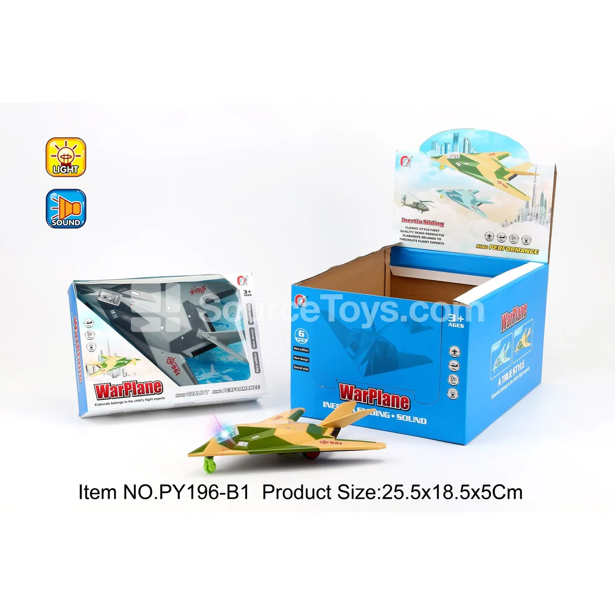 Inertial Stealth Fighter with Lights & Music (Battery Included) Inertial Stealth Fighter with Lights & Music (Battery Included)