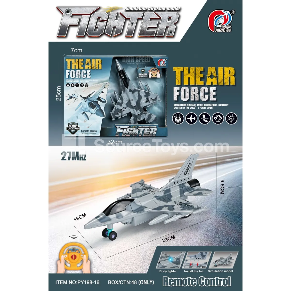 2-Channel Remote Control F-16 Fighter Jet 2-Channel Remote Control F-16 Fighter Jet