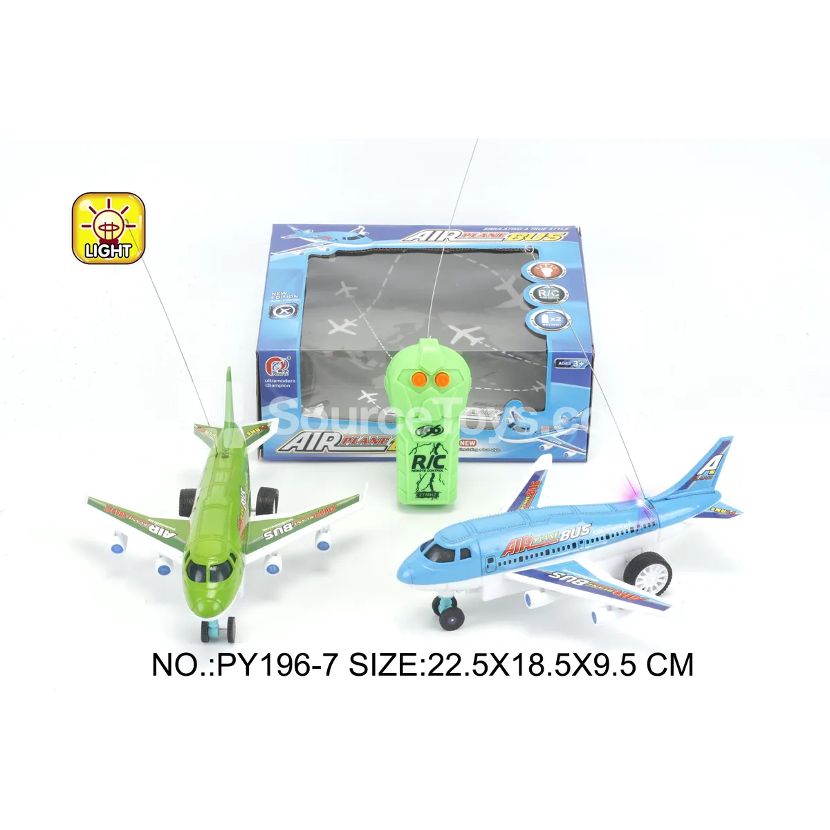 2-Channel Remote Control Airliner with Lights