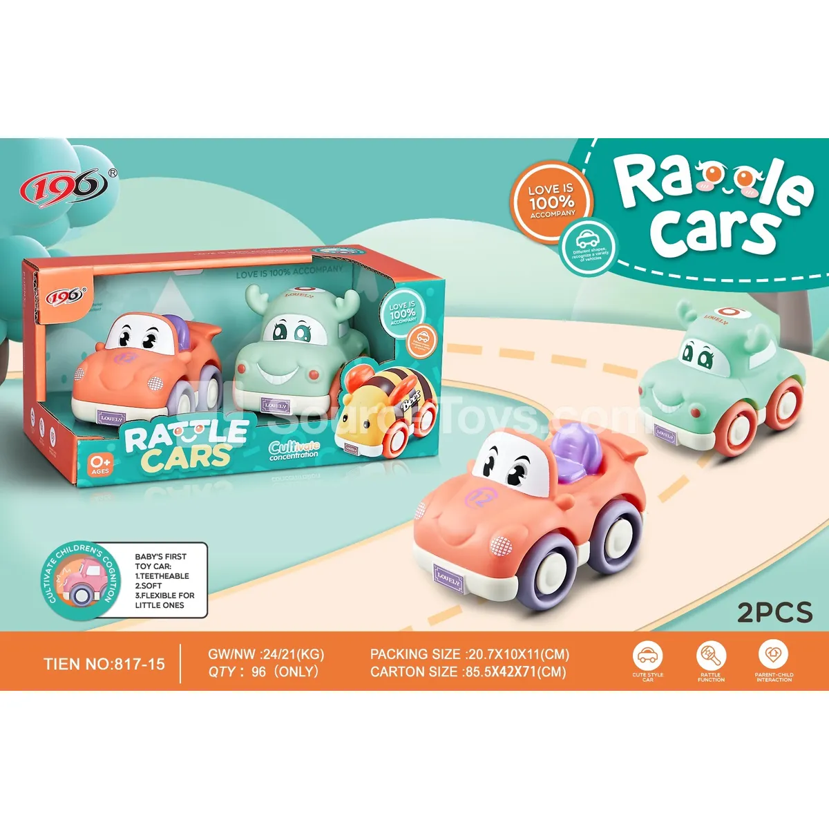 Vinyl Ride-On Deer Car, Racing Car with Bell Vinyl Car Vinyl Ride-On Deer Car, Racing Car with Bell Vinyl Car