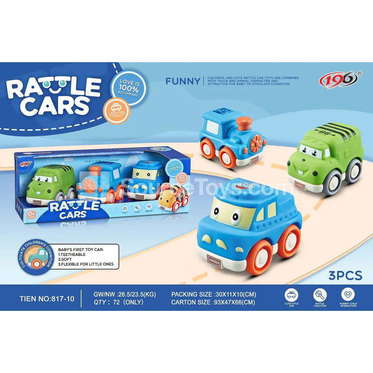 Vinyl Sliding Army Boat Train Toy with Bell Vinyl Sliding Army Boat Train Toy with Bell
