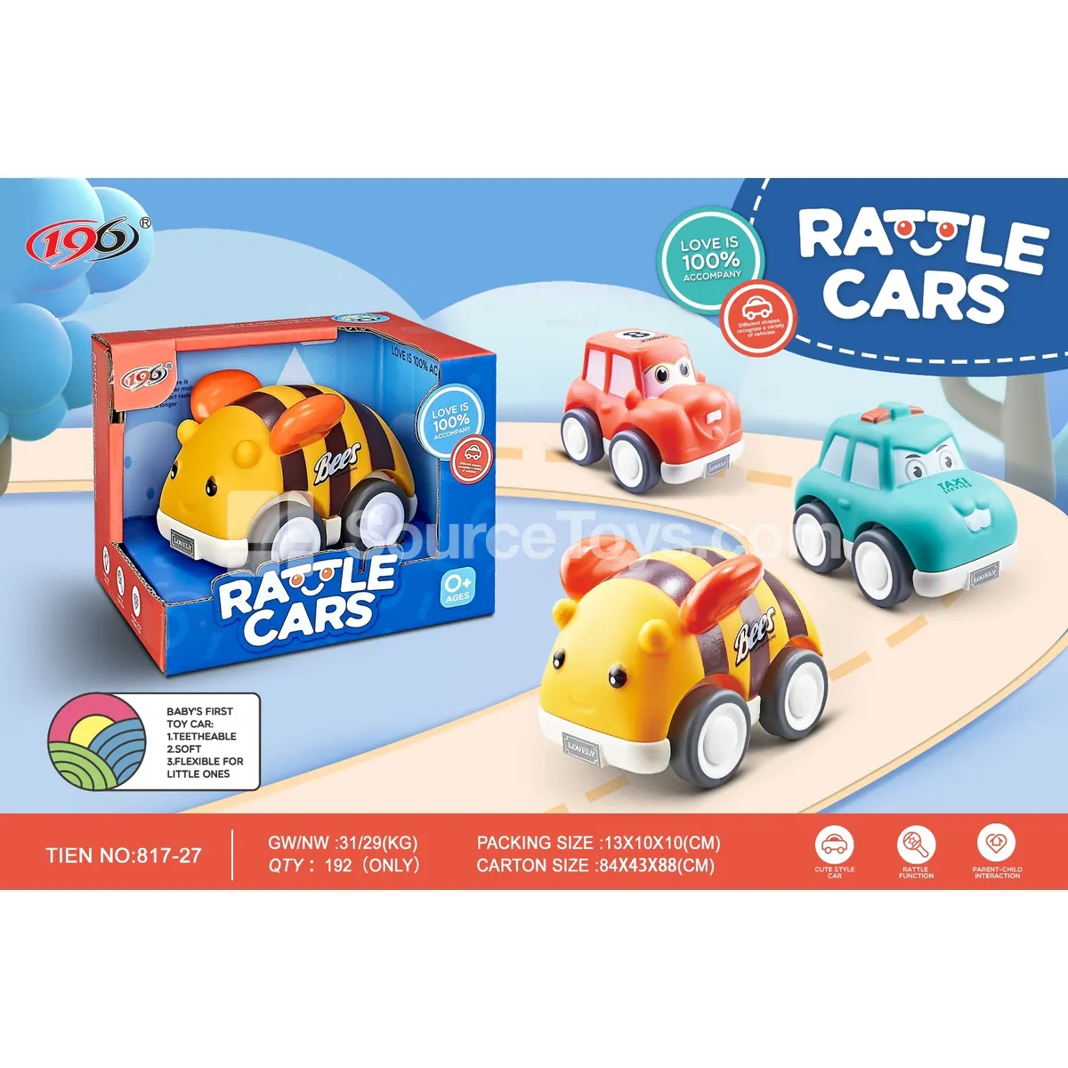 Friction Powered Vinyl Assorted Cars (3 Styles) Friction Powered Vinyl Assorted Cars (3 Styles)