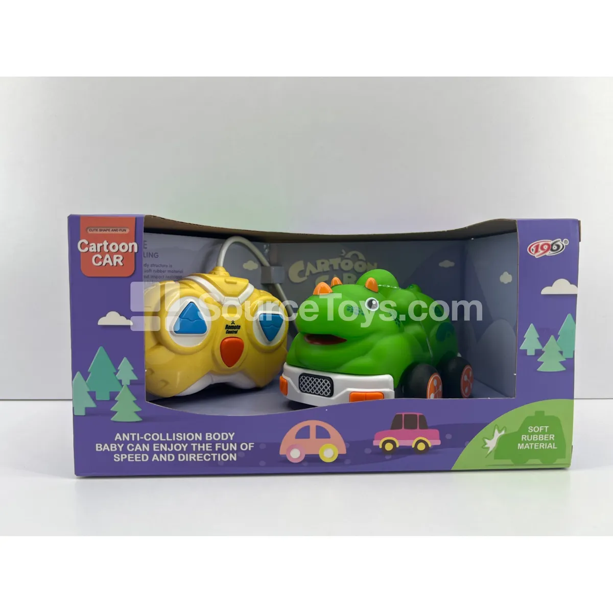 2-Channel Remote Control Vinyl Triceratops (with Lights)