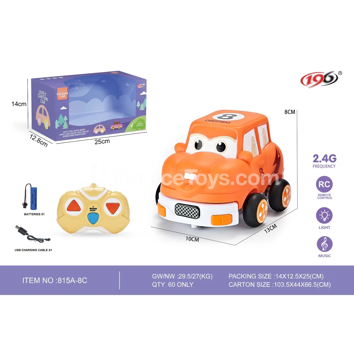 3-Channel Remote Control Vinyl Jeep Car with Lights (Battery Included) 3-Channel Remote Control Vinyl Jeep Car with Lights (Battery Included)
