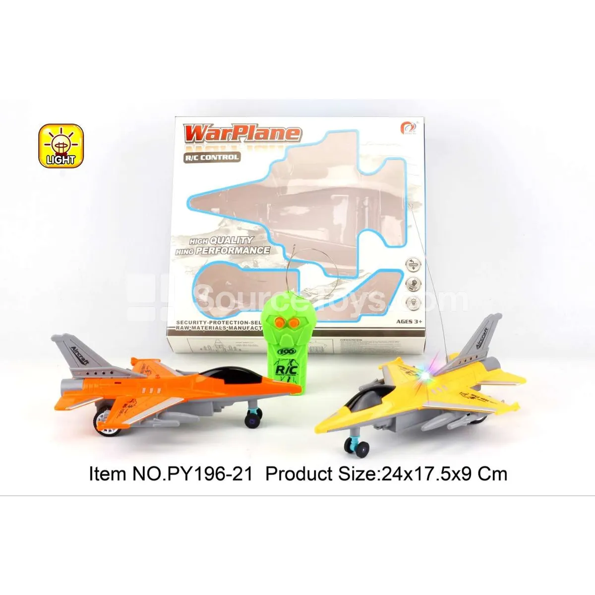 2-Channel Remote Control Fighter Plane with Lights 2-Channel Remote Control Fighter Plane with Lights