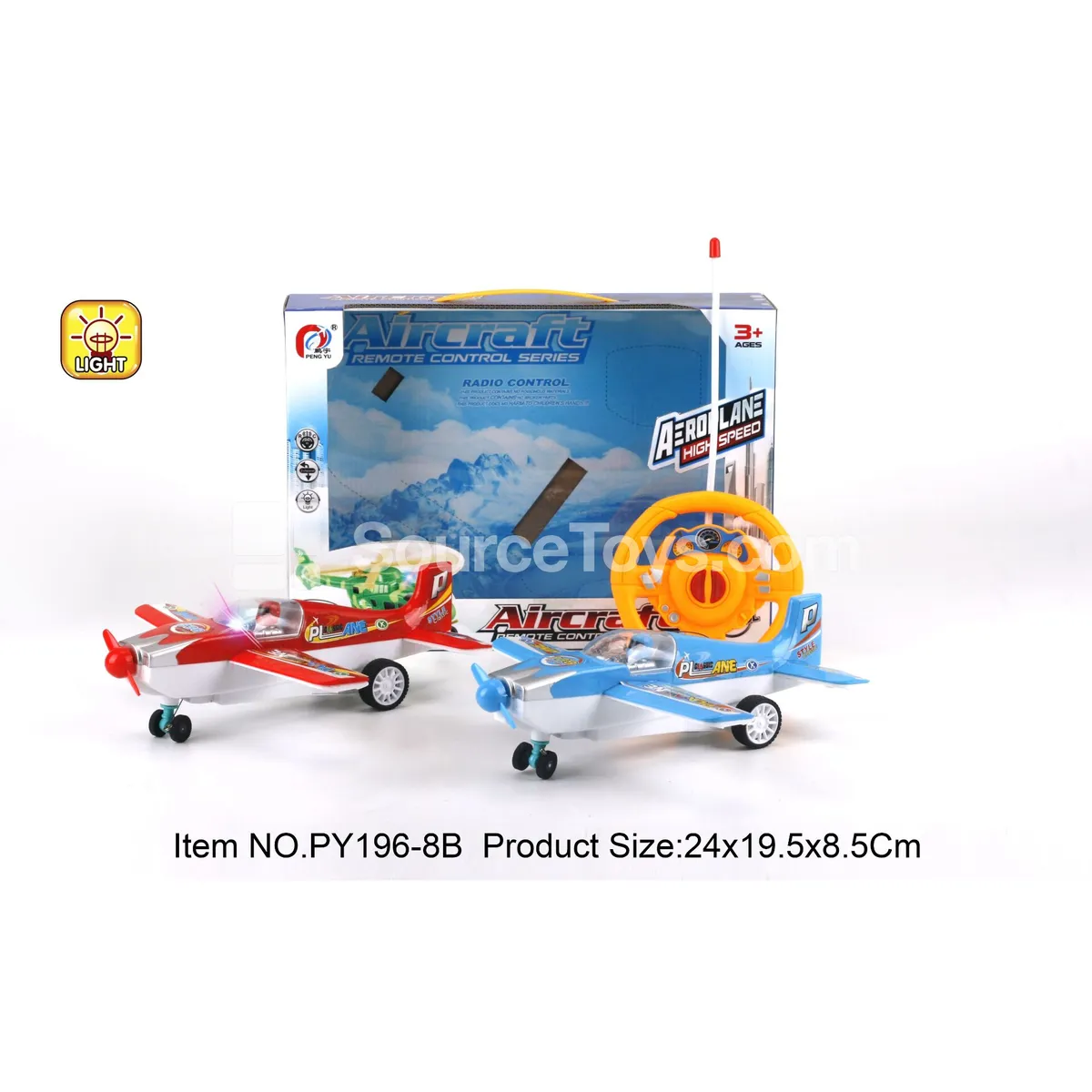 2-Channel Remote Control Racing Aircraft with Flashing Lights 2-Channel Remote Control Racing Aircraft with Flashing Lights
