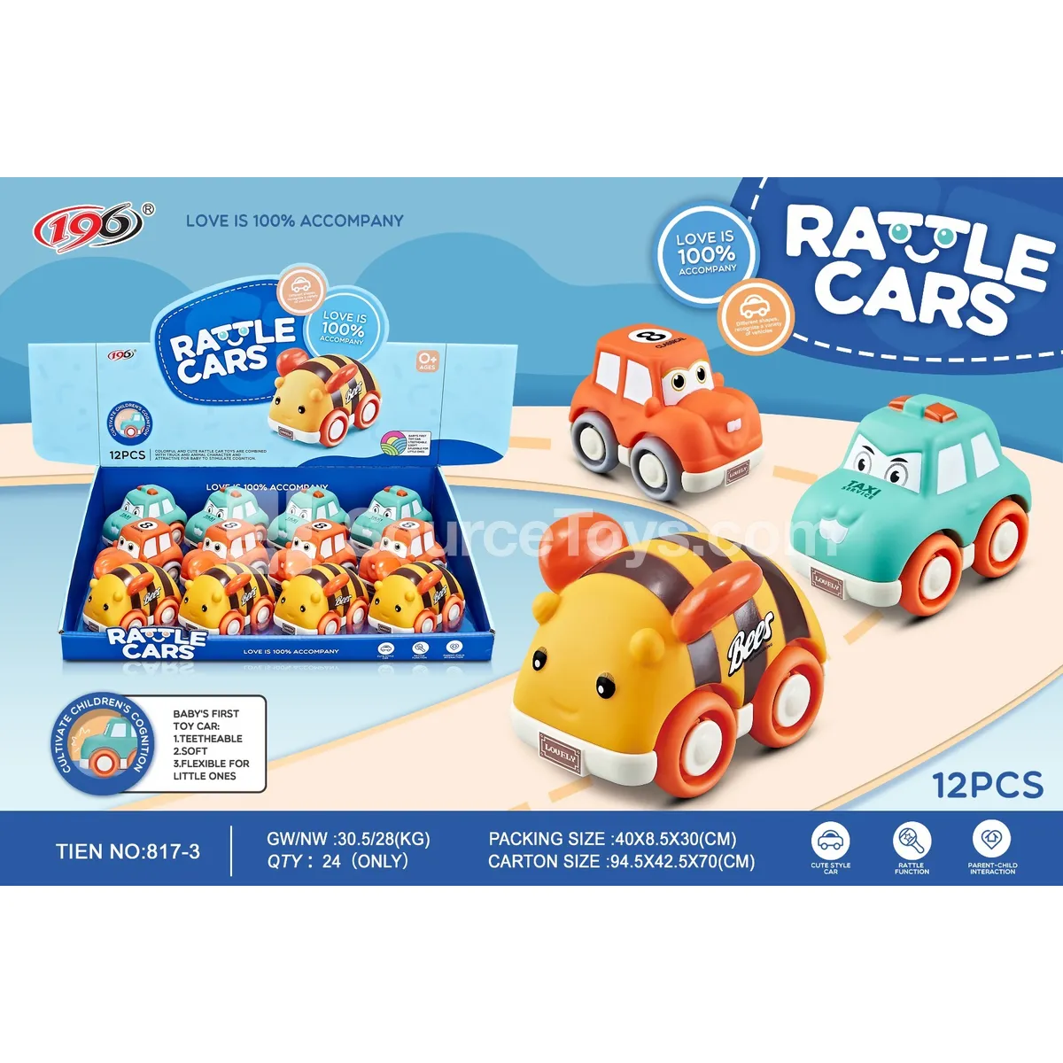 Vinyl Ride-on Cars with Bell (Bee, Jeep, Taxi) Vinyl Ride-on Cars with Bell (Bee, Jeep, Taxi)