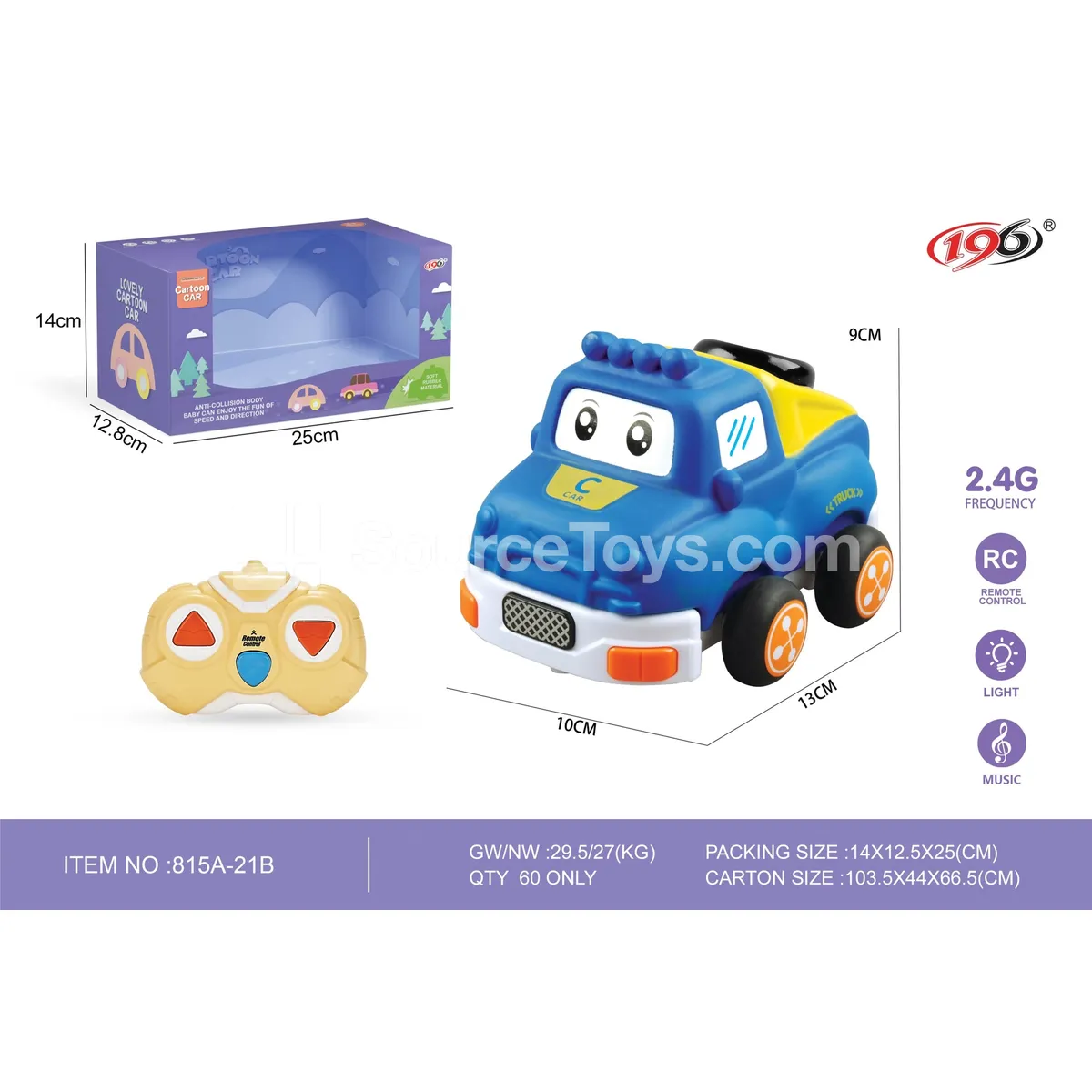 3-Channel Remote Control Vinyl Pickup Truck with Lights and Music 3-Channel Remote Control Vinyl Pickup Truck with Lights and Music