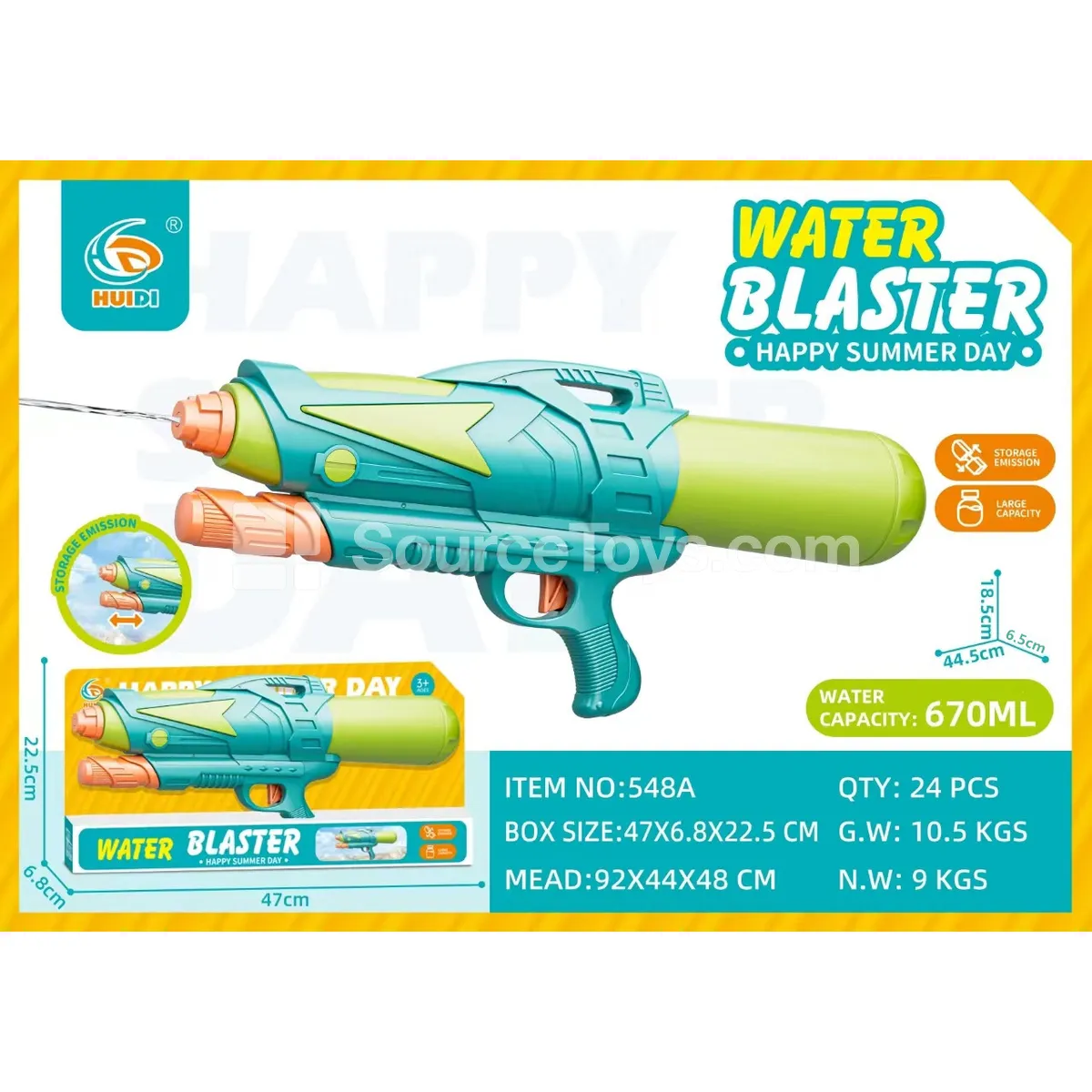 Air-Pressurized Water Gun