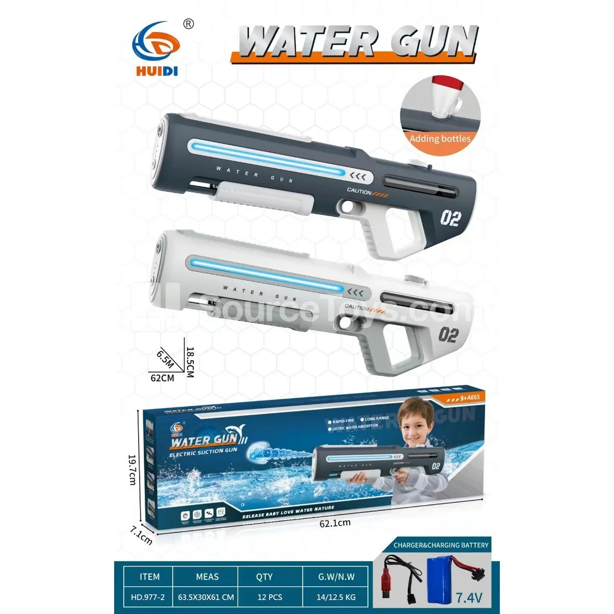 Electric Water Gun with Dual-Firing Modes Electric Water Gun with Dual-Firing Modes