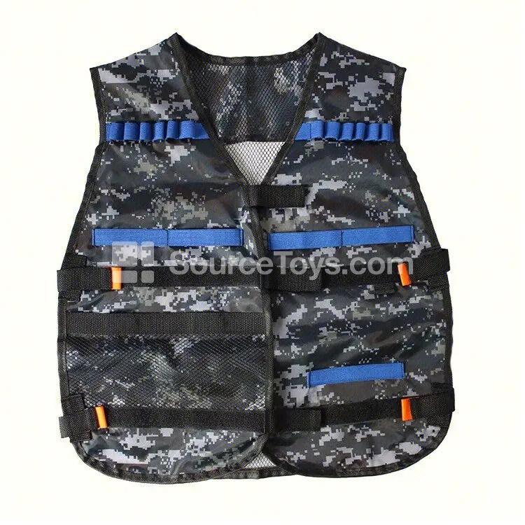 Thickened Camouflage Tactical Vest (Blue/Orange)