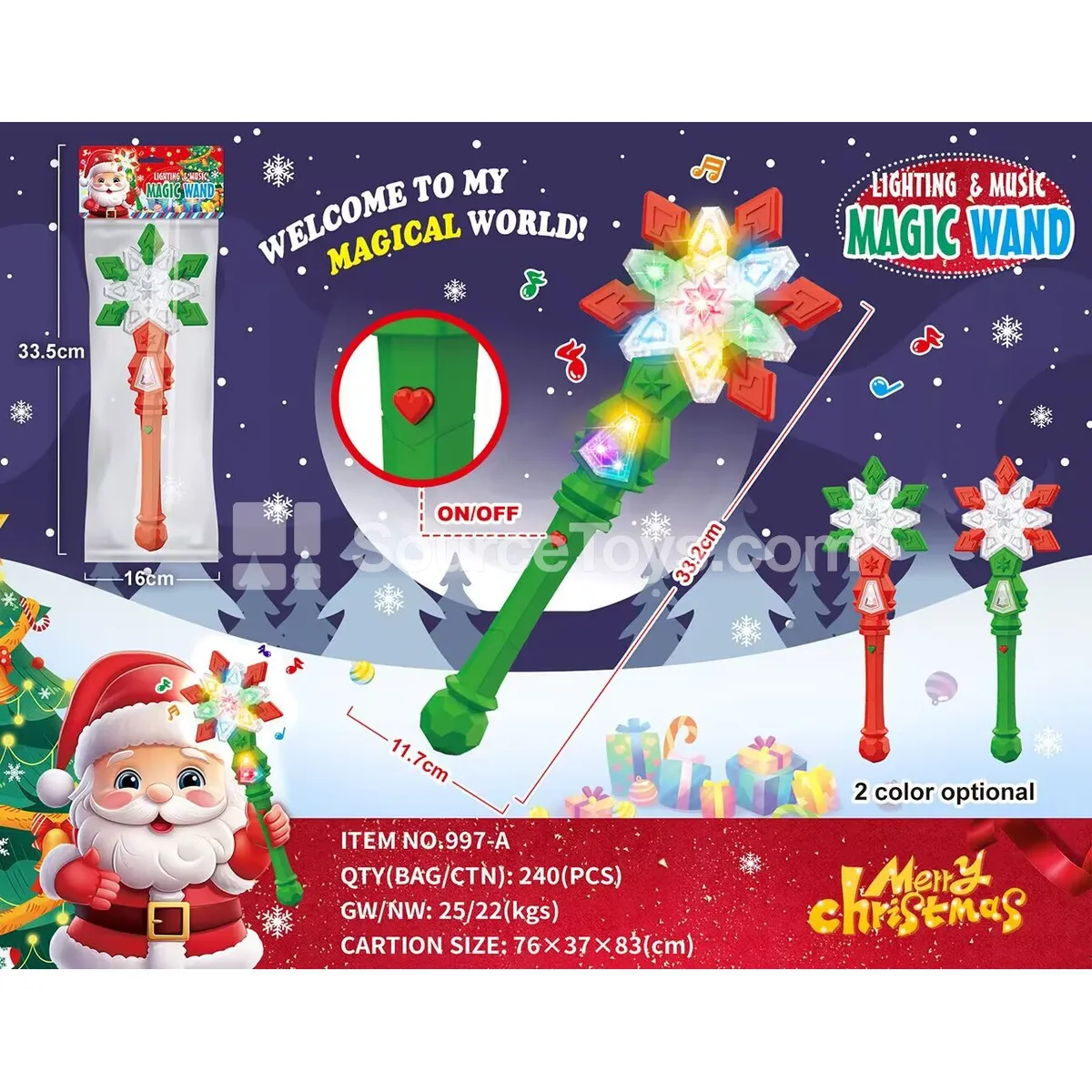 Christmas Musical Flashing Wand Christmas Musical Flashing Wand