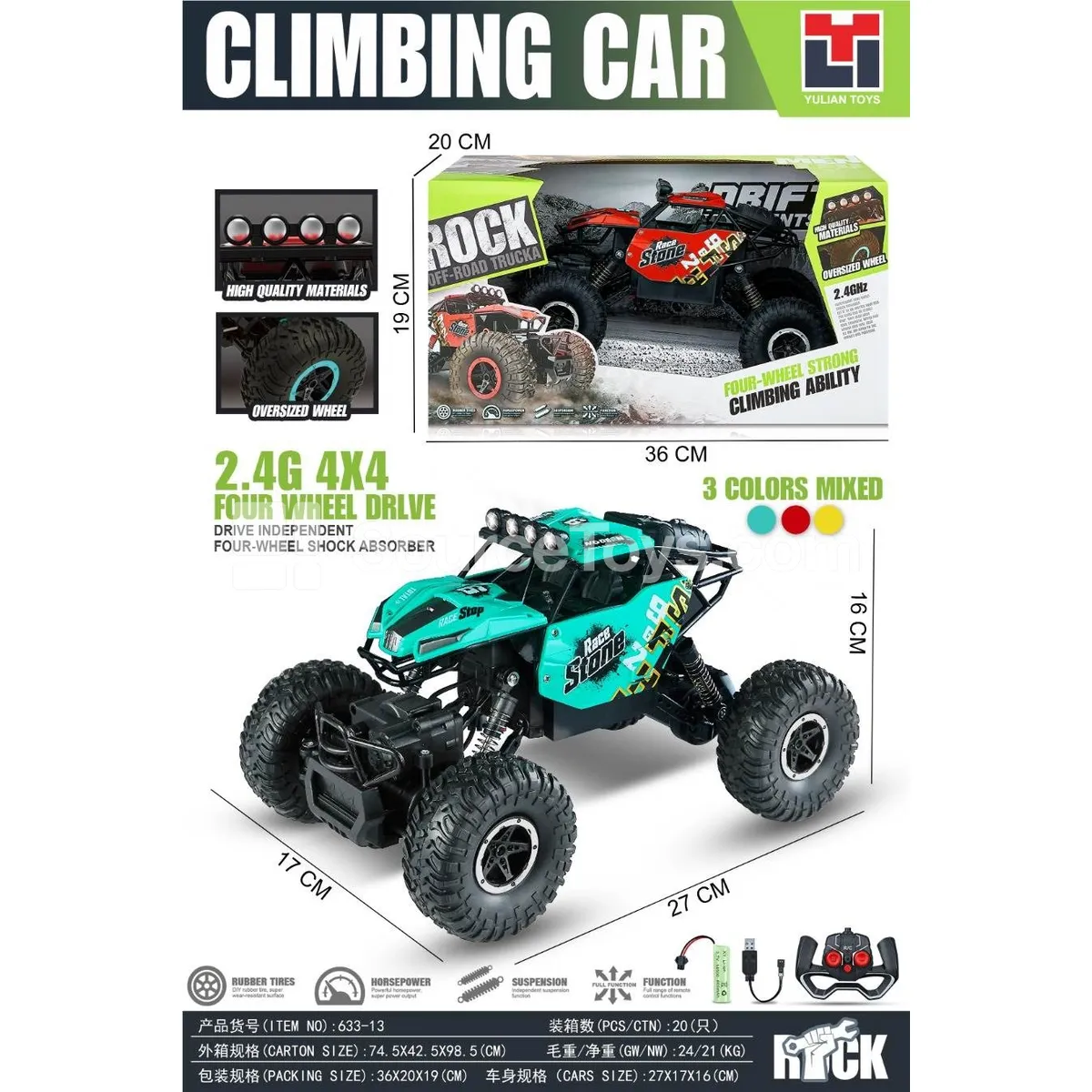 2.4G 1:16 4WD Off-Road Rock Crawler 2.4G 1:16 4WD Off-Road Rock Crawler