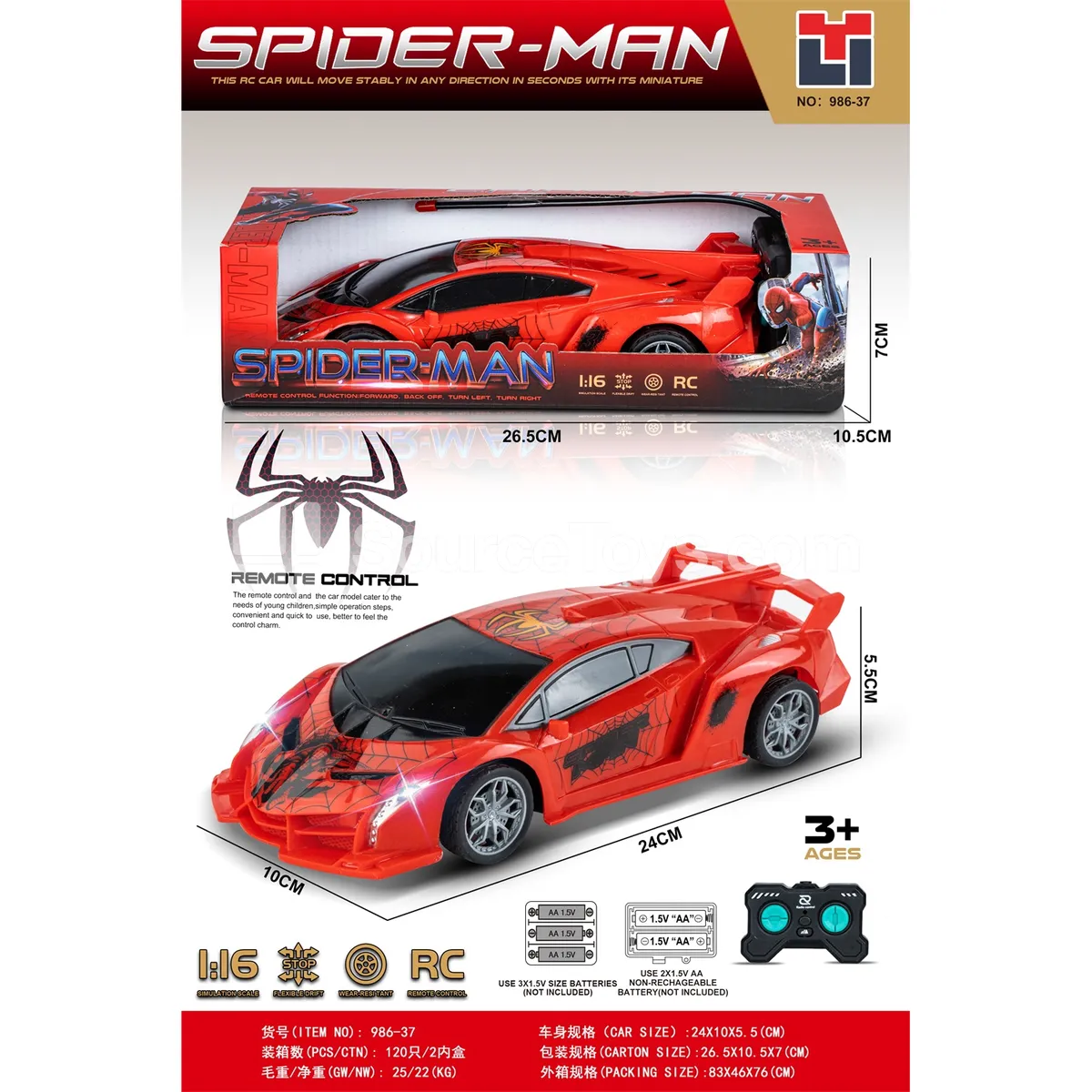 1:16 Scale 4-Channel Remote Control Car 1:16 Scale 4-Channel Remote Control Car