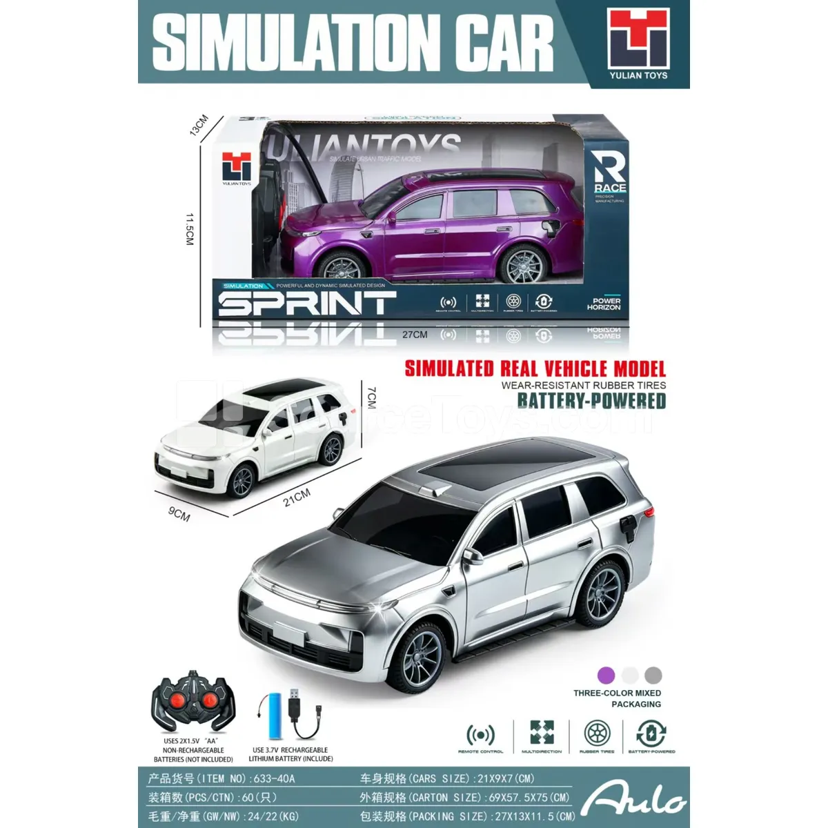 1:18 Scale 4-Channel Remote Control SUV Model Car 1:18 Scale 4-Channel Remote Control SUV Model Car