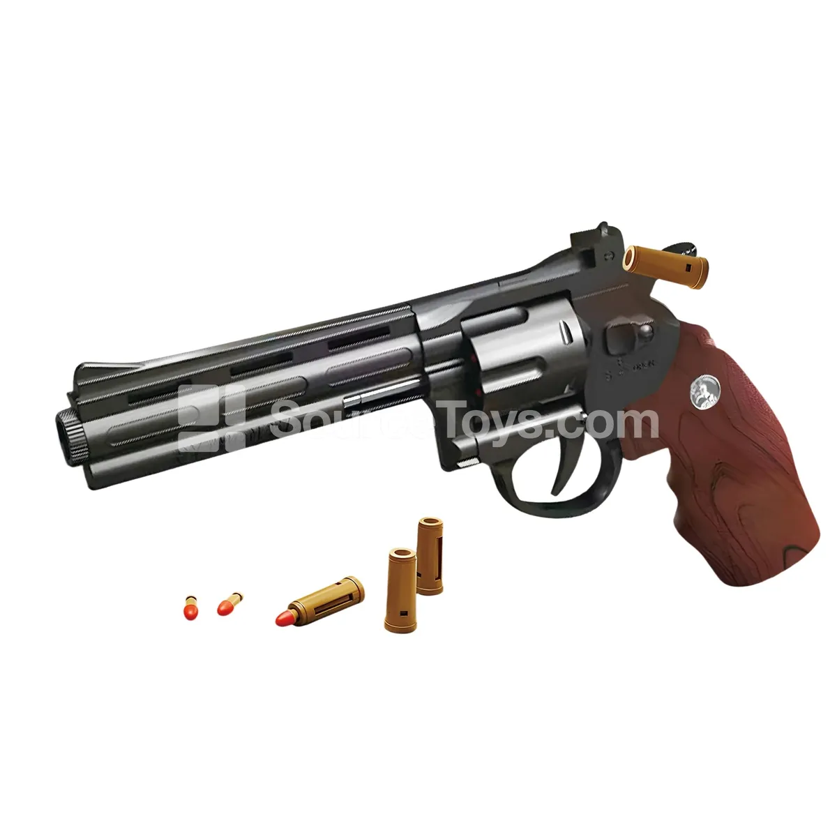 Revolver Soft Bullet Gun 28cm with Shell Ejection