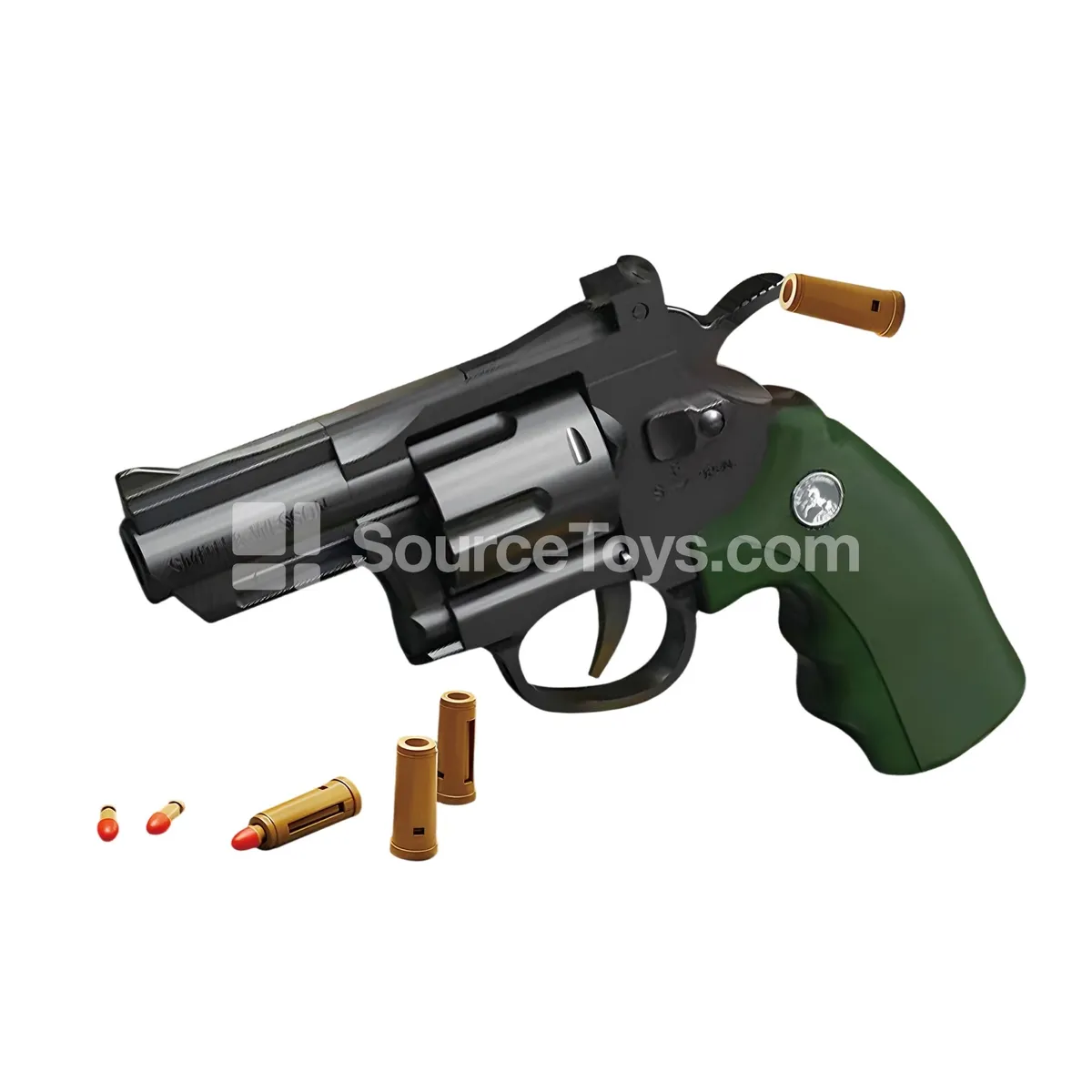 Magnum-Style Revolver Shell-Ejecting Soft Bullet Gun 19CM