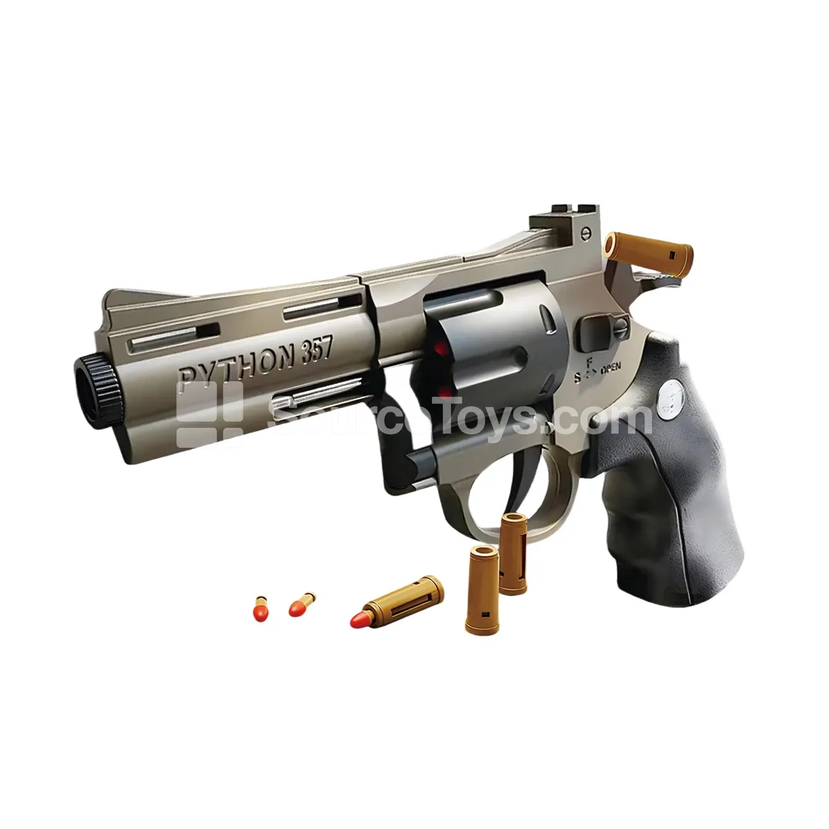 Revolver Soft Bullet Gun 23CM with Ejecting Shells Revolver Soft Bullet Gun 23CM with Ejecting Shells