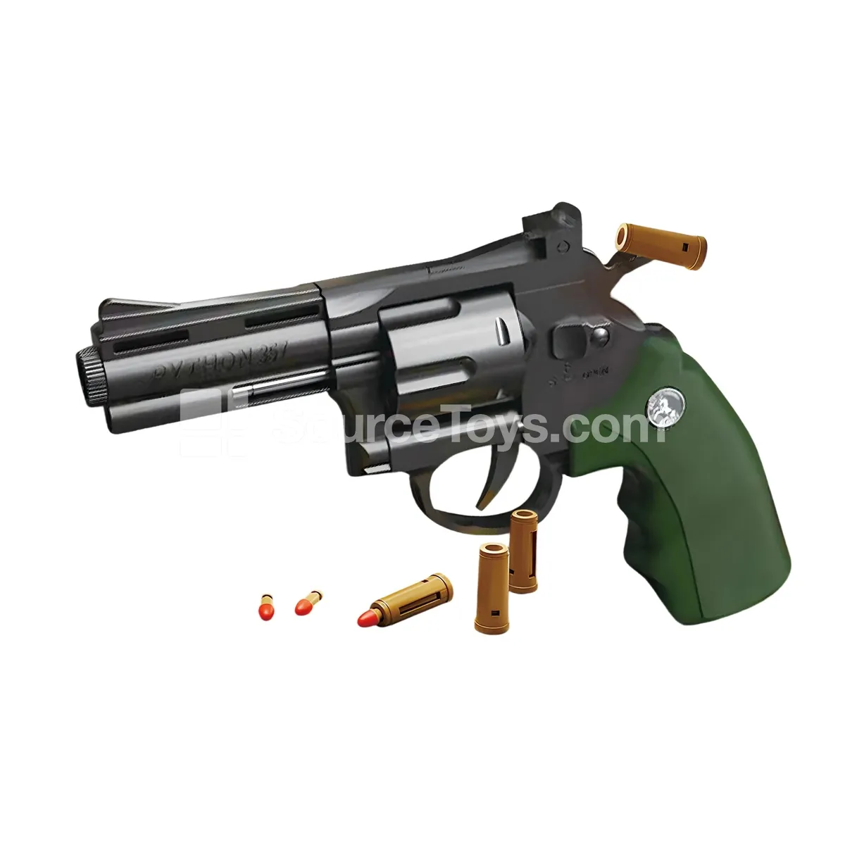 Revolver Soft Bullet Gun with Ejecting Shells 23cm Revolver Soft Bullet Gun with Ejecting Shells 23cm