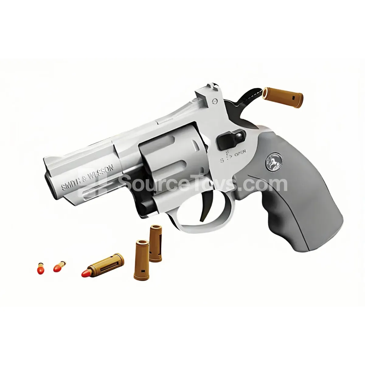 Revolver Foam Dart Blaster 19CM with Shell Ejection