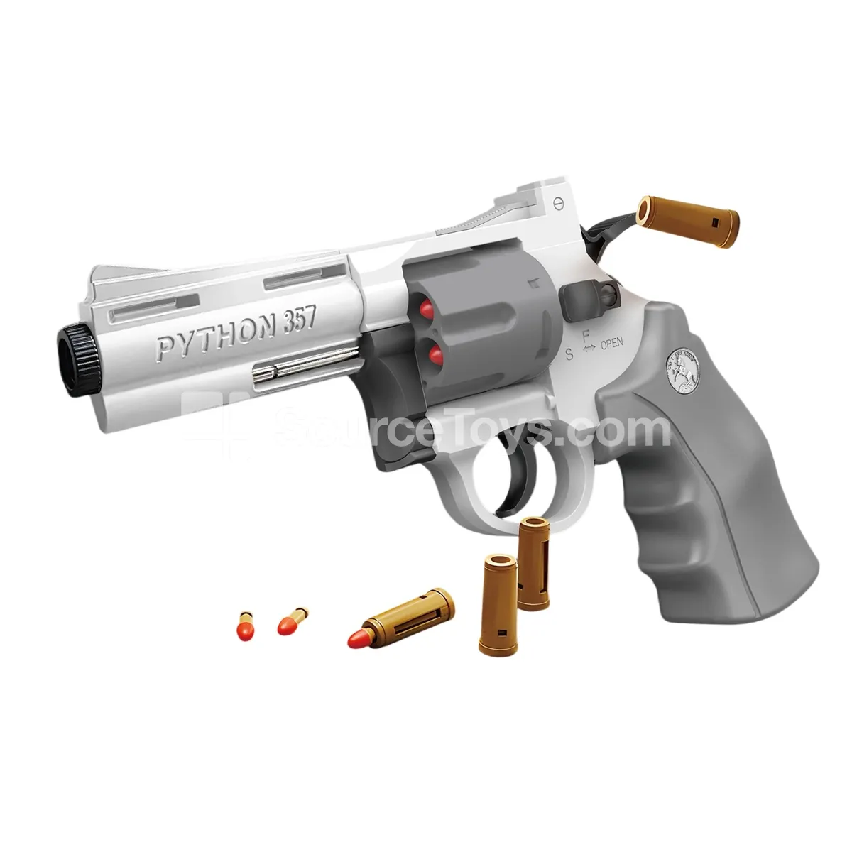 Revolver Soft Bullet Gun with Shell Ejecting, 23cm