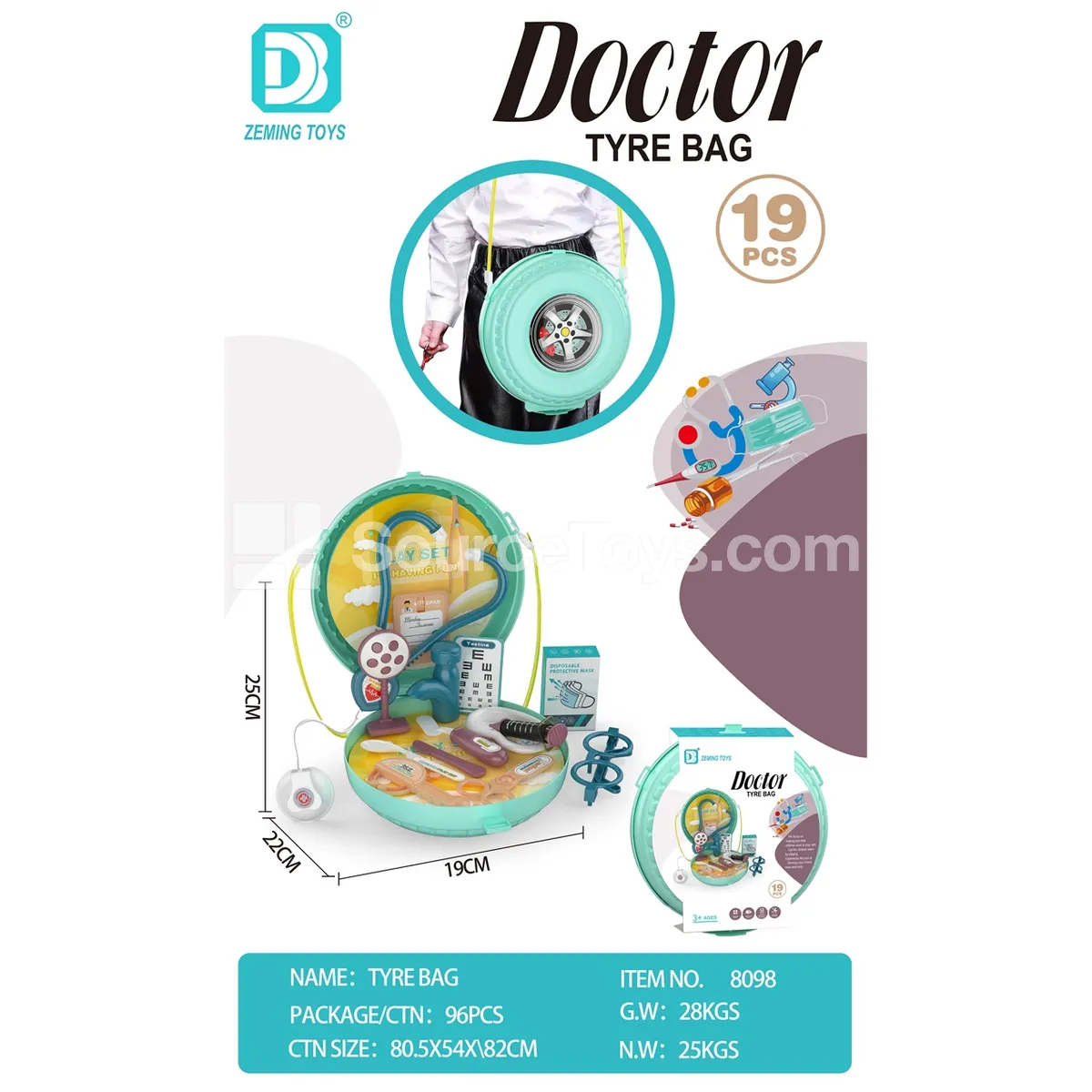 Medical Kit Tire Backpack