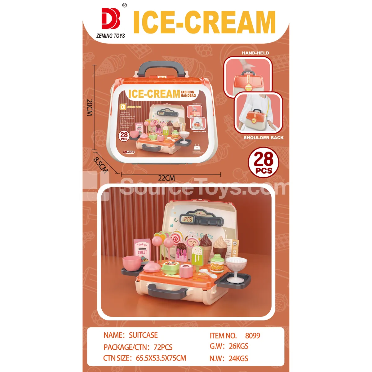 Ice Cream Handbag Toy Ice Cream Handbag Toy