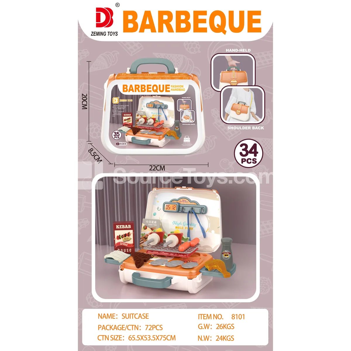 BBQ Pretend-Play Handbag BBQ Pretend-Play Handbag
