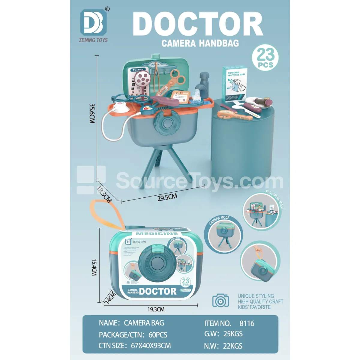 Medical Pretend Play Camera Box