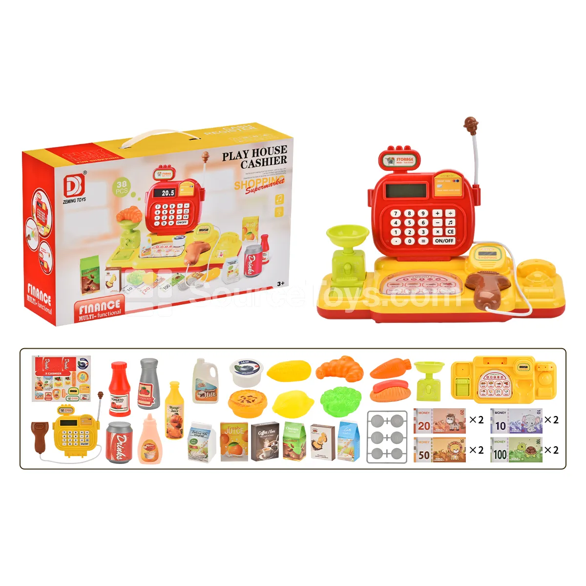 Pretend Play Classic Cash Register (Supermarket Style)
