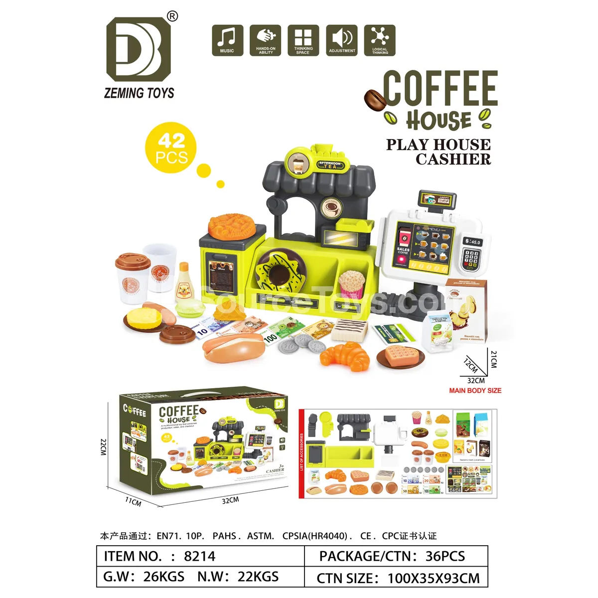 Coffee Counter & Order Counter Set