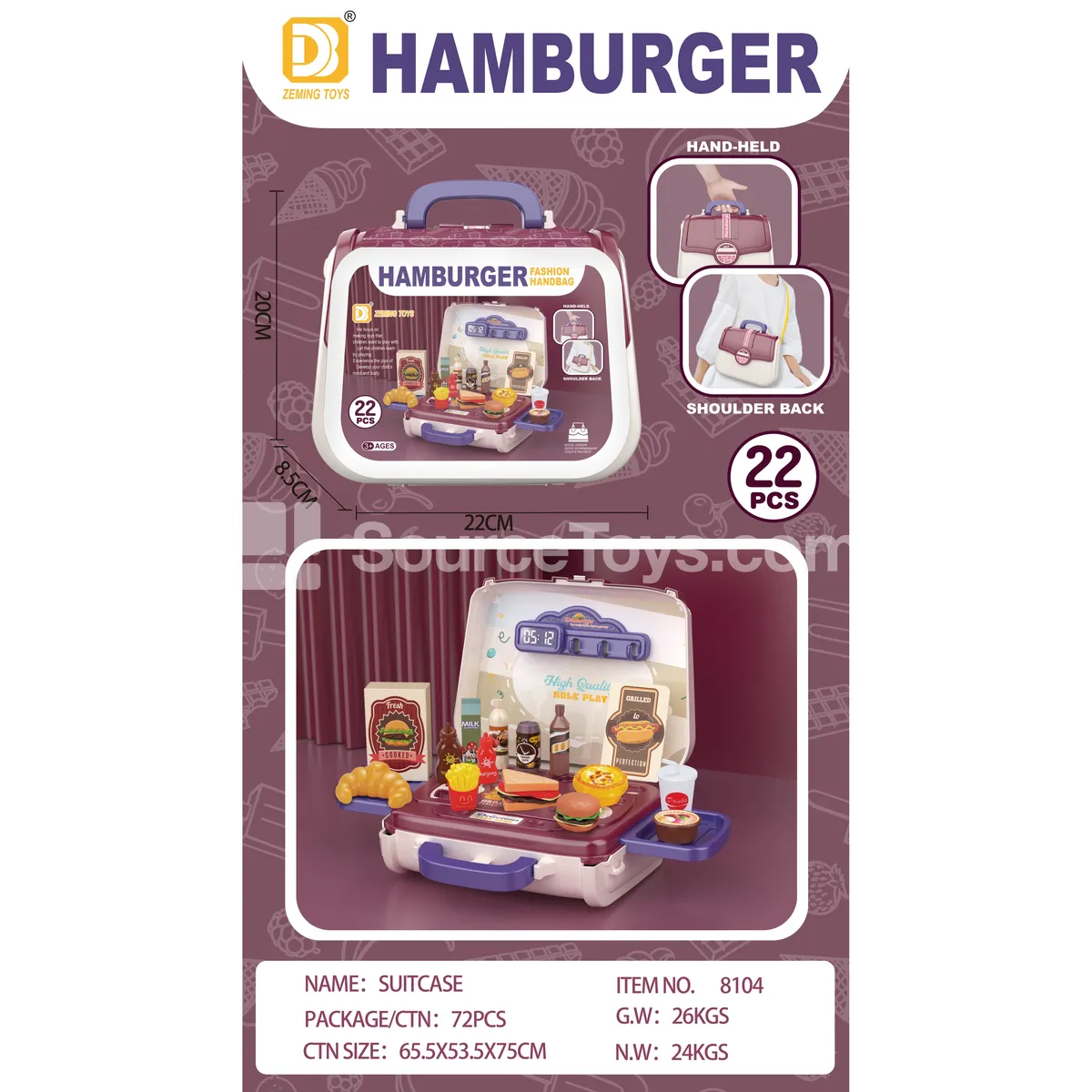 Burger Handbag Burger Handbag