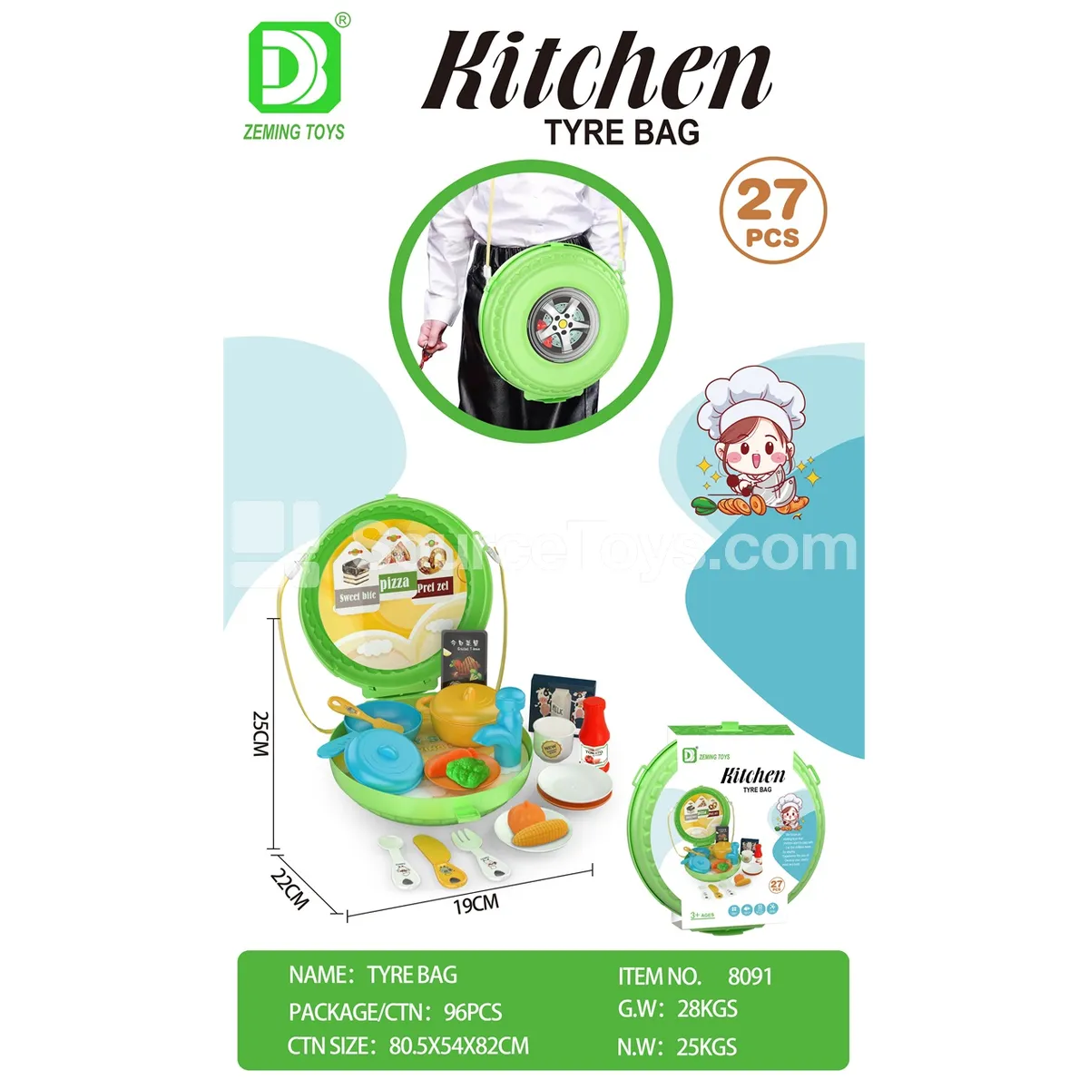 Pretend Play Kitchen Backpack