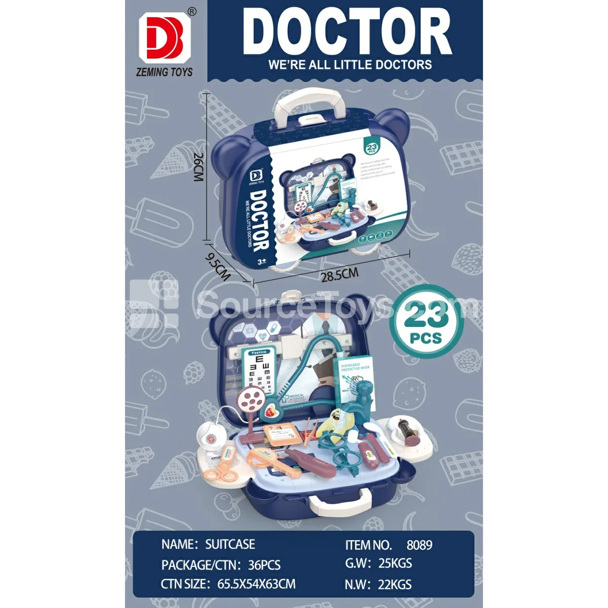Medical Pretend Play Set with Carry Case