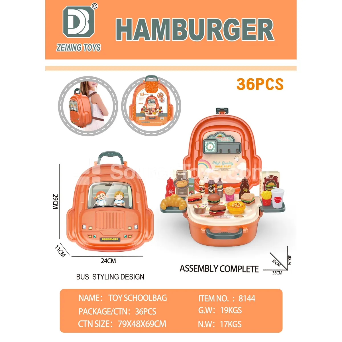 Hamburger Backpack