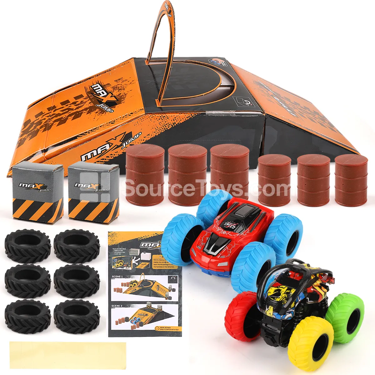 Double-Sided Car + Dual Inertia Stunt Car Set - Kids Toy Inertia Car Double-Sided Car + Dual Inertia Stunt Car Set - Kids Toy Inertia Car