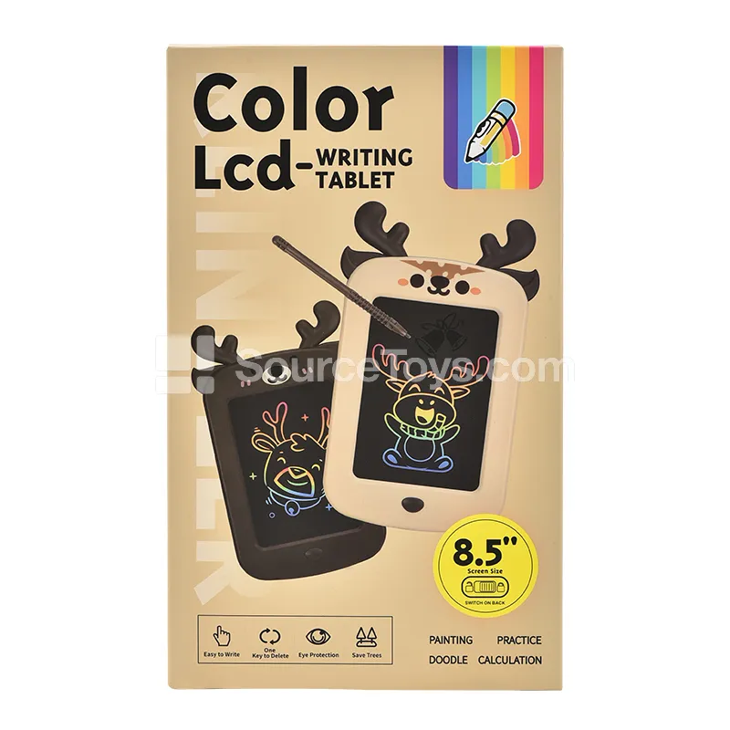 8.5-inch LCD Writing Tablet with Colorful Screen, ABS, 2 Colors