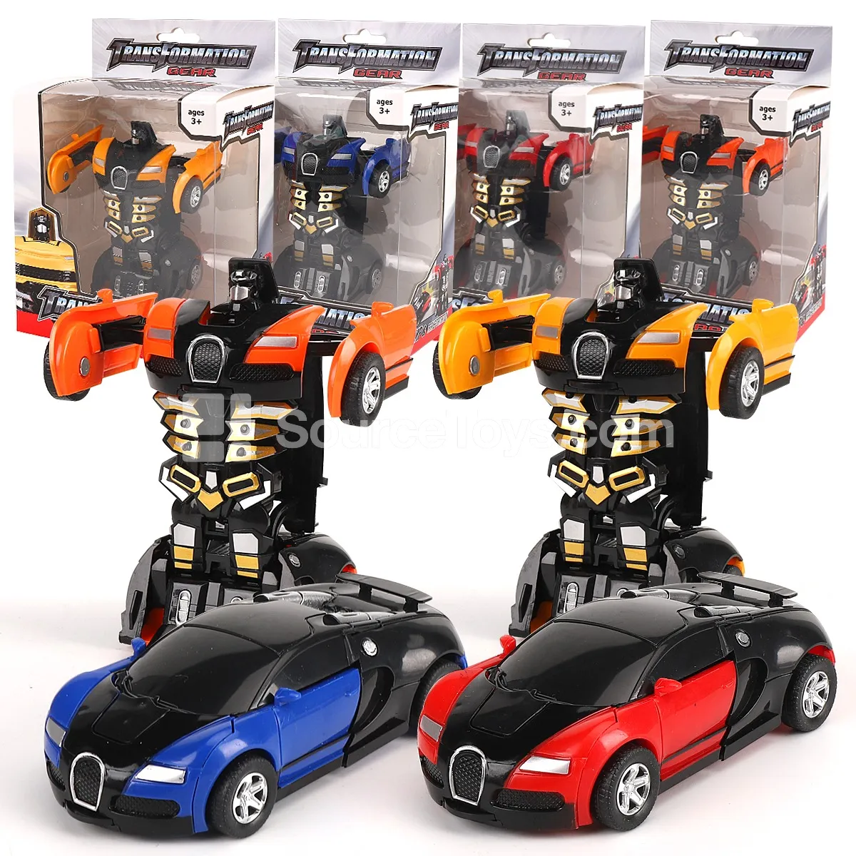 Inertia Crash Deformable Sports Car Indoor Ride-On Toy