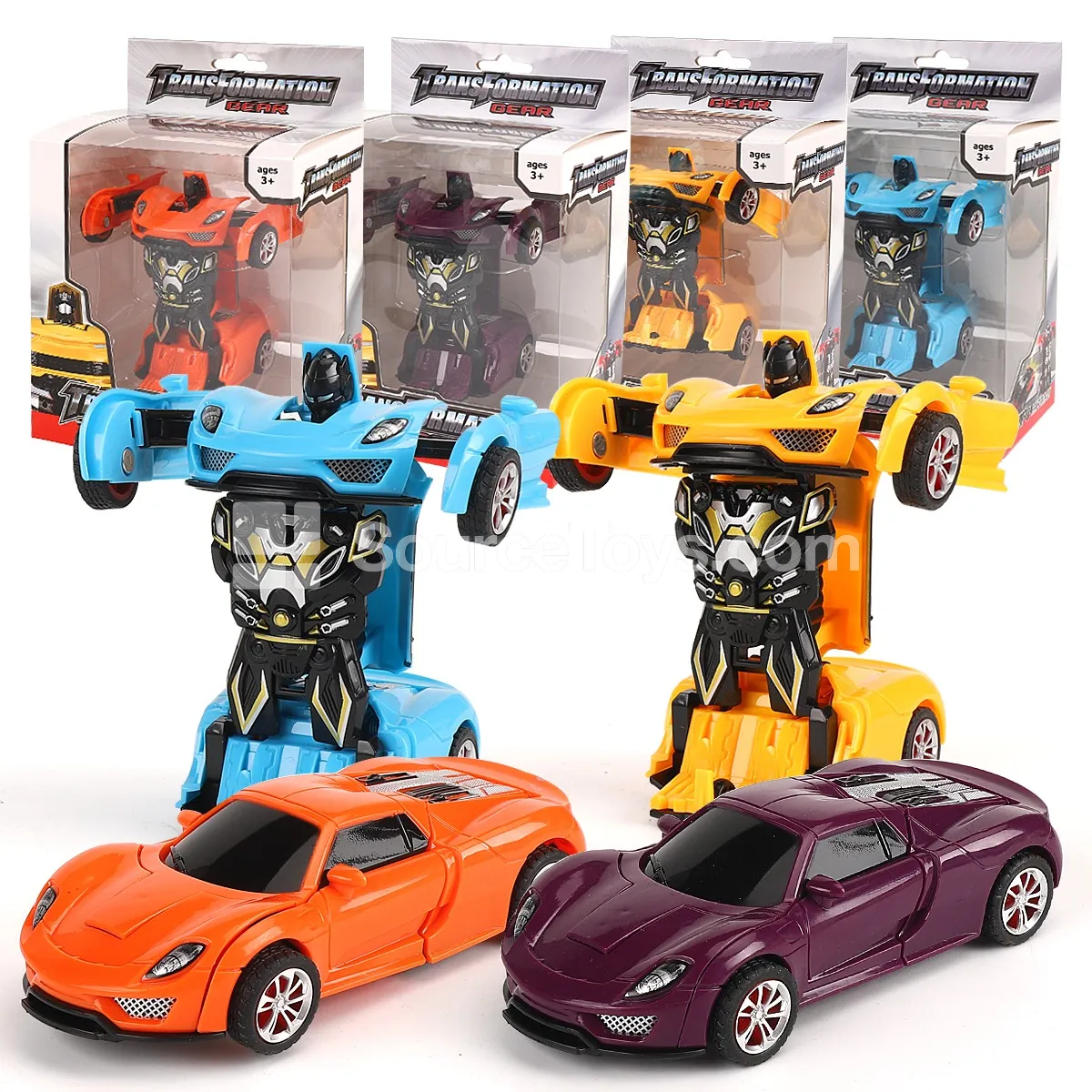 Inertia Transforming Car for Indoor Play