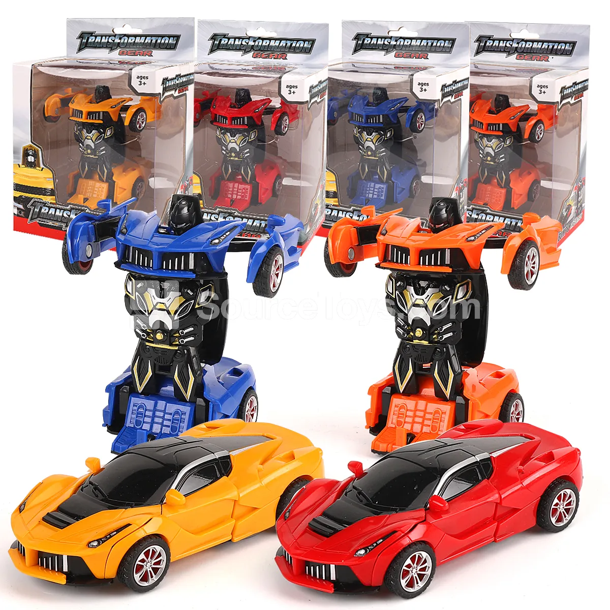 Friction Powered Transforming Sports Car Friction Powered Transforming Sports Car