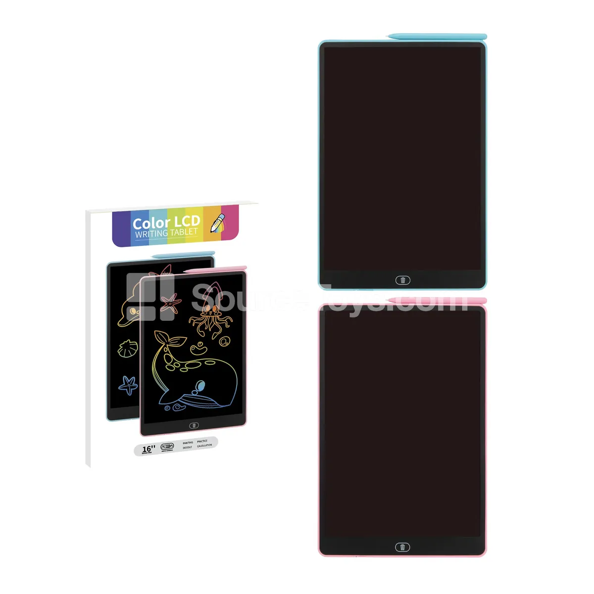 16-inch LCD Writing Tablet, ABS, Color Screen – Educational Toy