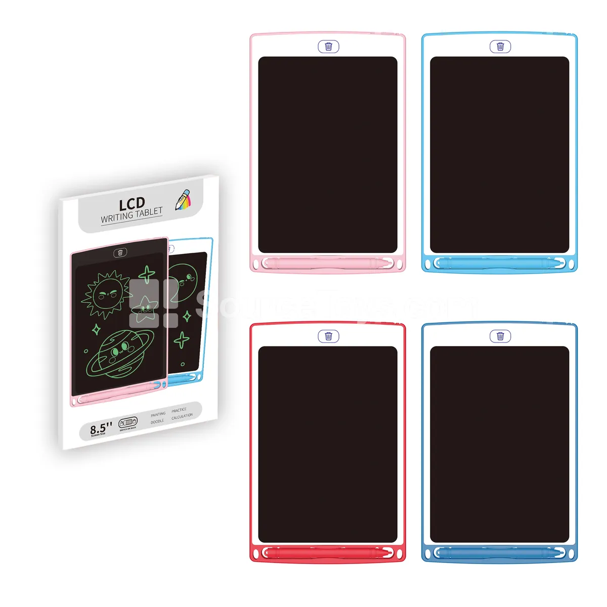 8.5-inch LCD Writing Tablet, White, ABS Frame, Single-Color Screen, with CR2025 Battery 8.5-inch LCD Writing Tablet, White, ABS Frame, Single-Color Screen, with CR2025 Battery
