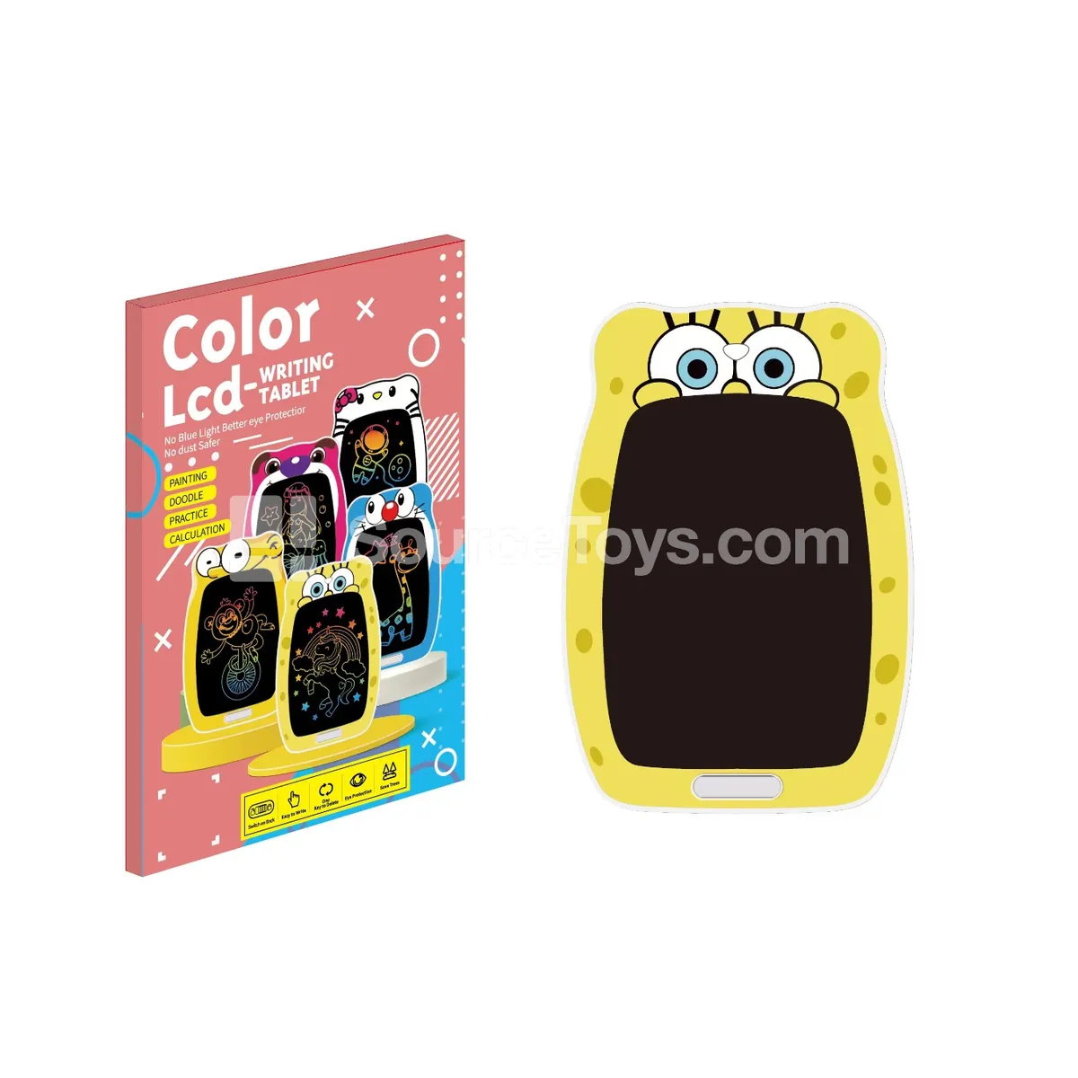 12-inch LCD Writing Tablet with CR2025 Battery (Cartoon Design)