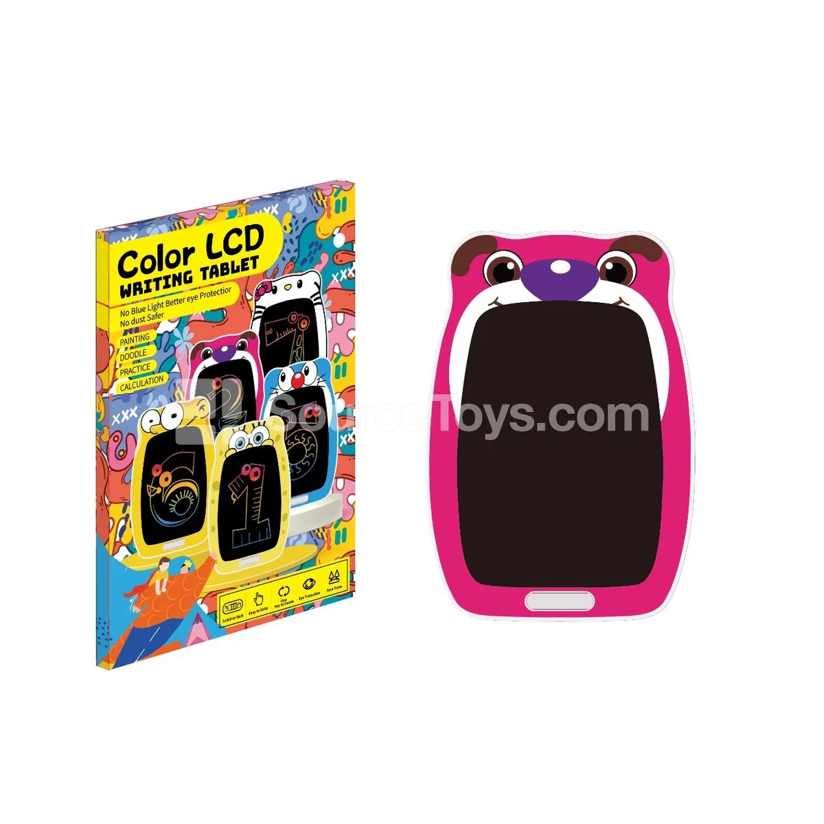 8.5-inch Pink Bear LCD Writing Tablet (Battery Included: CR2025) 8.5-inch Pink Bear LCD Writing Tablet (Battery Included: CR2025)
