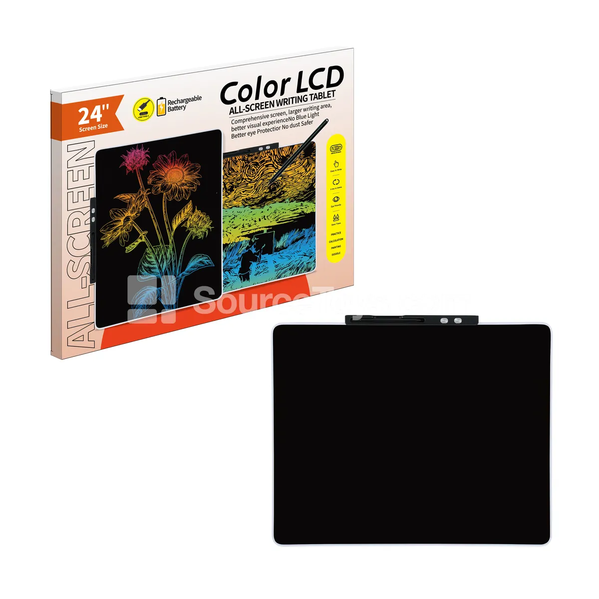 Rechargeable 24-Inch LCD Writing Board