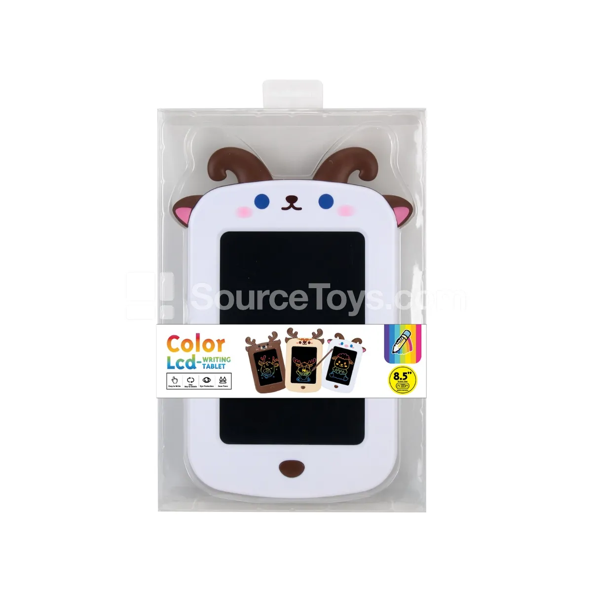 8.5-inch LCD Writing Tablet, ABS, Lamb Pattern Color Screen (Battery Included: CR2025)