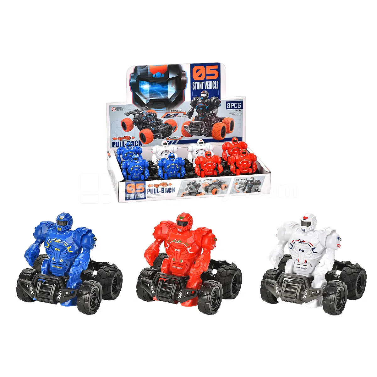 3-Color Friction Robot (with Lights) 3-Color Friction Robot (with Lights)
