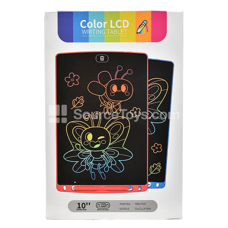 10-inch LCD Writing Tablet with Color Screen, ABS Material, 4 Colors, Battery Included (CR2025) 10-inch LCD Writing Tablet with Color Screen, ABS Material, 4 Colors, Battery Included (CR2025)