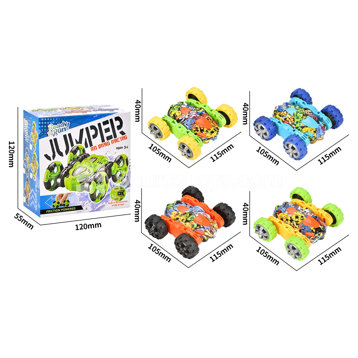 Inertia Stunt Two-Sided Car Inertia Stunt Two-Sided Car