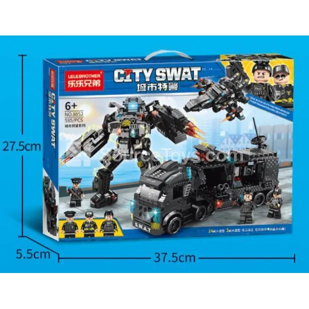 Assembly Building Blocks City Police Set 585 PCS Assembly Building Blocks City Police Set 585 PCS